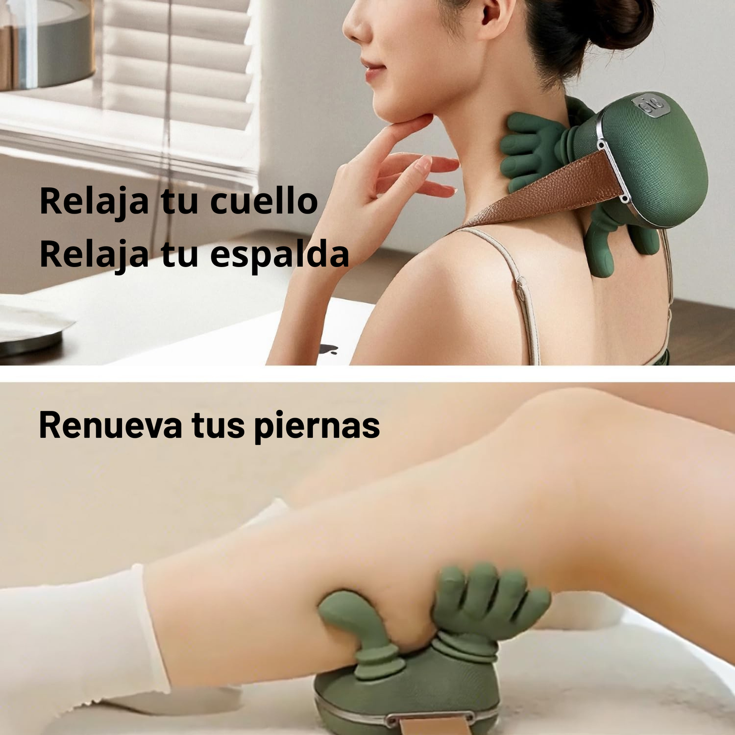 Masajeador de Espalda y Cuello con Presión Manual Simulada